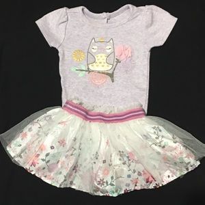 Purple Owl Bodysuit & Tutu 3m